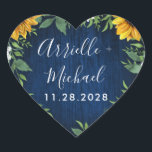 Navy Blue Sunflower Rustic Wedding Favors Stickers<br><div class="desc">Navy Blue Sunflower Rustic Wedding Favors Stickers - feature a barn wood background decorated with watercolor daisies,  sunflowers,  greenery,  baby's breath,  and lily of the valley.</div>