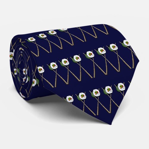 Navy Blue Sushi Tie