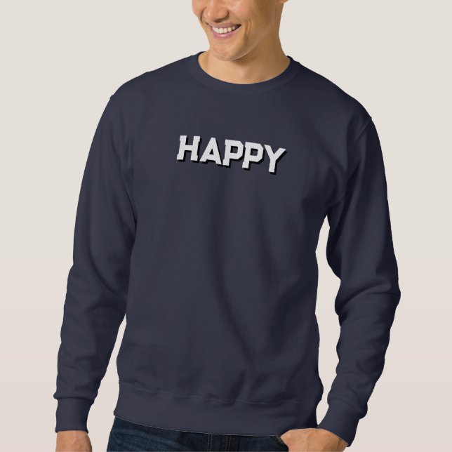 Navy blue sweatshirt for men and women's wear (Front)