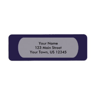 Navy Blue Template Label