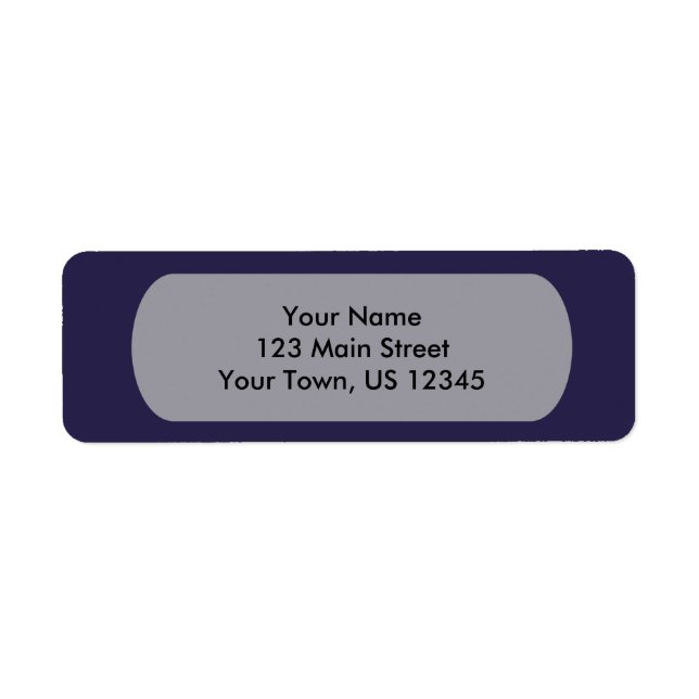 Navy Blue Template Label (Front)