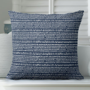 Navy Blue Throw Pillow