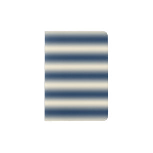 Navy blue to sandy yellow gradient passport holder