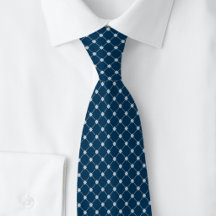 Navy Blue Trellis