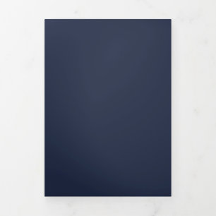 Navy Blue Tri-Fold Program