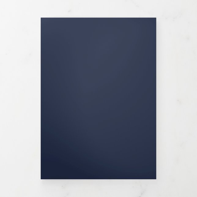 Navy Blue Tri-Fold Program (Cover)