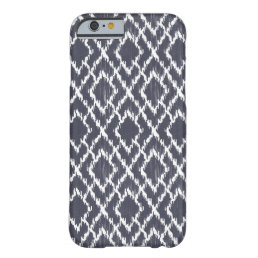 Navy Blue Tribal Print Ikat Geo Diamond Pattern Barely There iPhone 6 Case