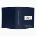 Navy Blue Trust Documents Binder 2 Inch | Zazzle