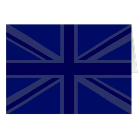 NAvy Blue Union Jack Decor Cards (Front Horizontal)