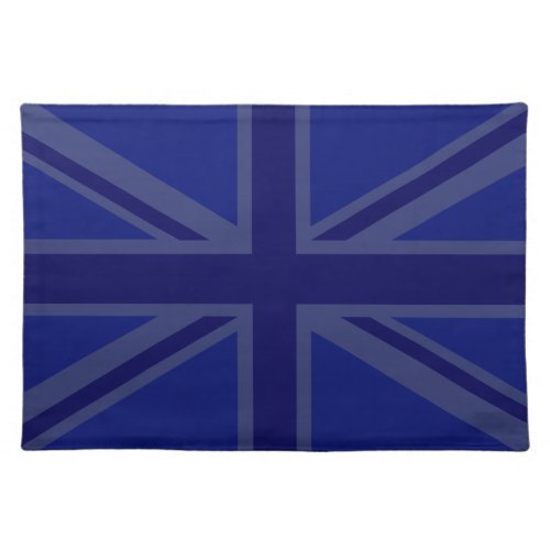 NAvy Blue Union Jack Decor Cloth Placemat