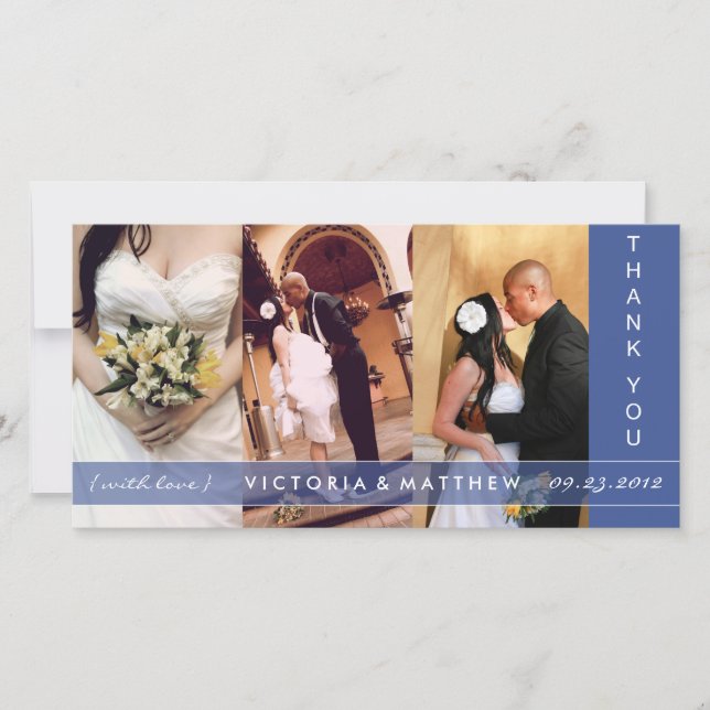 NAVY BLUE UNION | WEDDING THANK YOU CARD (Front)