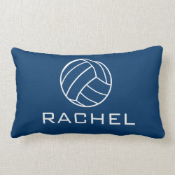 Navy Blue Volleyball Pillow