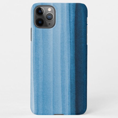 Navy Blue Watercolor Ombre iPhone Case iPhone 11Pr