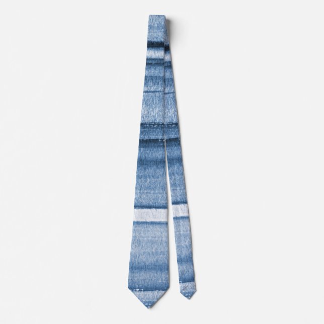 Navy Blue Watercolor Ombre Neck Tie (Front)