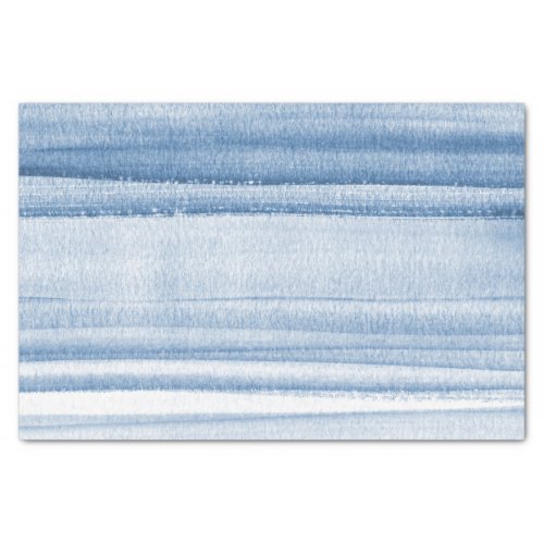 Navy Blue Watercolor Ombre Tissue Paper
