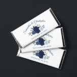 Navy Blue Watercolor Roses Wedding Thank You Hershey Bar Favors<br><div class="desc">These chocolate bars are a wonderful way to thank your wedding guests. They feature a beautiful boho chic design with a cluster of hand painted watercolor roses in shades of dusty blue, navy, and indigo, along with a bevy of garden greenery. The front features the names of the couple and...</div>