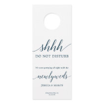 Navy Blue Wedding Door Hanger Do Not Disturb Navy Blue Wedding Door Hanger Do Not Disturb