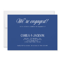 Navy Blue Wedding Engagement Party