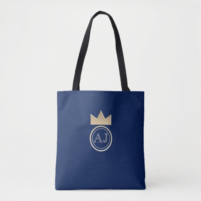 Navy Blue Wedding Favor Bag (Front)
