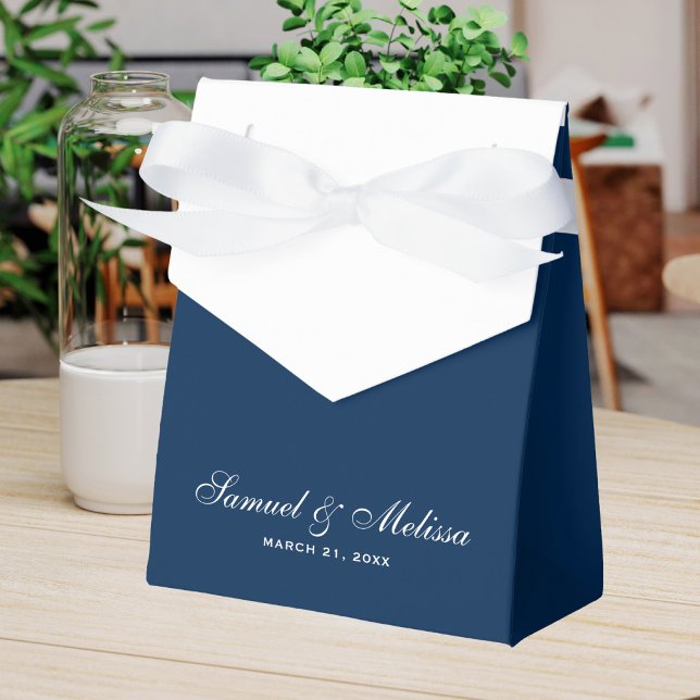 Navy Blue Wedding Favor Boxes (Creator Uploaded)