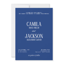Navy Blue Wedding 