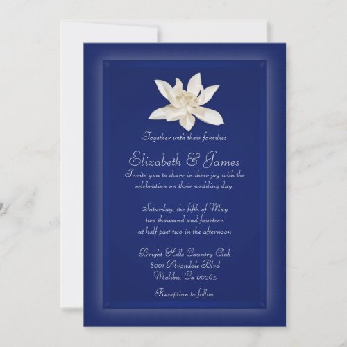 Navy Blue Wedding Invitations
