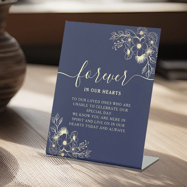 Navy Blue Wedding Memorial Sign  (Creator Uploaded)