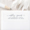 Navy Blue Wedding Return Address