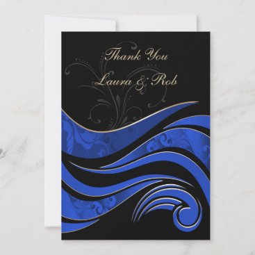 "navy blue" wedding ThankYou Cards