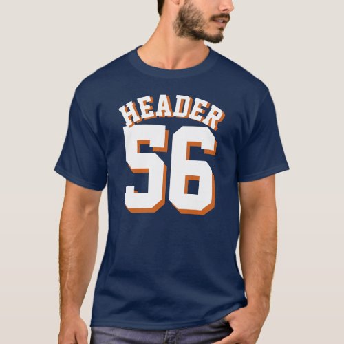 Navy Blue  White Adults  Sports Jersey Design T_Shirt