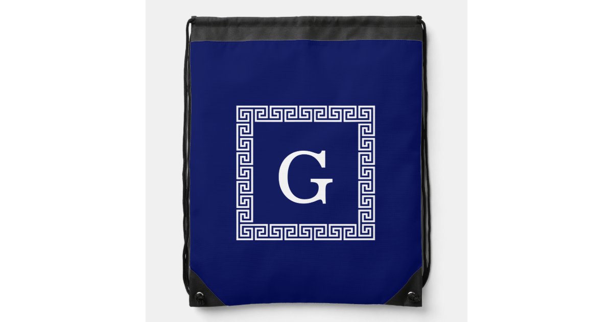 navy blue white greek