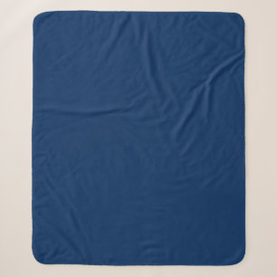 Navy Blue white nautical rope waves pattern Sherpa Blanket