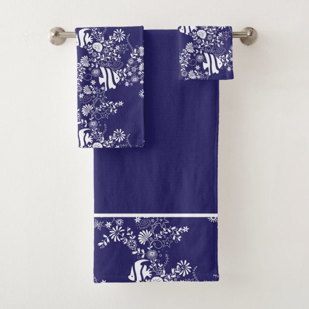 navy blue bathroom towels