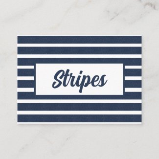 Navy Blue White Stripe Beach House