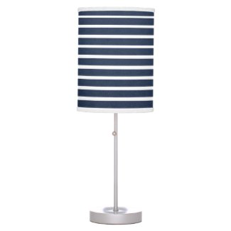 Navy Blue White Stripe Beach House