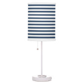 Navy Blue - White Stripe Lamp Shade (Right)