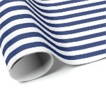 Navy Blue | White Stripe Wrapping Paper<br><div class="desc">This classic stripe gift wrapping paper is perfect for your gifting needs! Wrap a birthday gift, baby shower gift, bridal shower gift, wedding gift, or gift for any other special occasion. It's also a wonderful choice for wrapping paper crafts : wrapping paper envelopes, wrapping paper bunting, wrapping streamers or wrapping...</div>