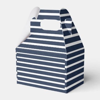 Navy Blue White Stripes