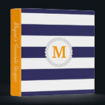 Navy Blue Wide Stripe Binder<br><div class="desc">Navy Blue Wide Stripe</div>