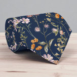 Navy Blue Wildflower Garden Flowers Spring Meadow Neck Tie<br><div class="desc">Bring a touch of nature to your outfit with this navy blue wildflower garden neck tie. Featuring delicate spring meadow flowers,  this floral design is perfect for weddings,  garden parties,  or as a unique gift for flower lovers.</div>