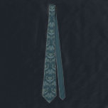 Navy Blue Winter Botanical Neck Tie<br><div class="desc">This navy blue tie features a digitally hand illustrated design with winter evergreens and snowberries. Perfect for weddings or winter events.</div>