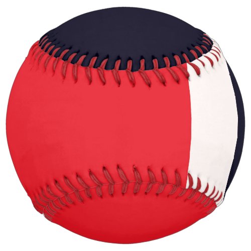Navy Blue With Red Softball