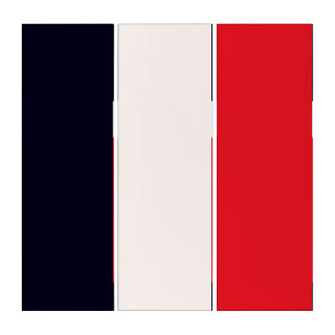 Navy Blue With Red Triptych