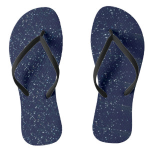 Navy blue with white stars Flip Flops