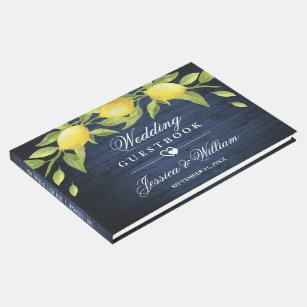 .com .com: Lemon Sherbet® Wedding Guest Book - Guest