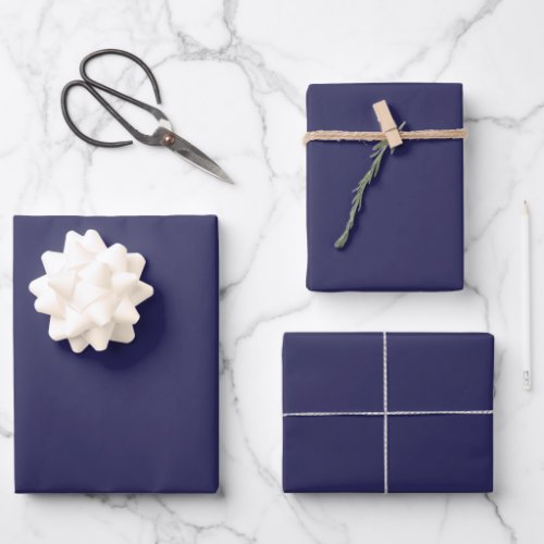 Navy Blue Wrapping Paper Sheets