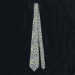Navy Blue & Yellow Floral Paisley Pattern Tie<br><div class="desc">Elegant yellow background(changeable) with navy blue vintage floral paisley damasks pattern. Adjustable size of the print and background color.</div>