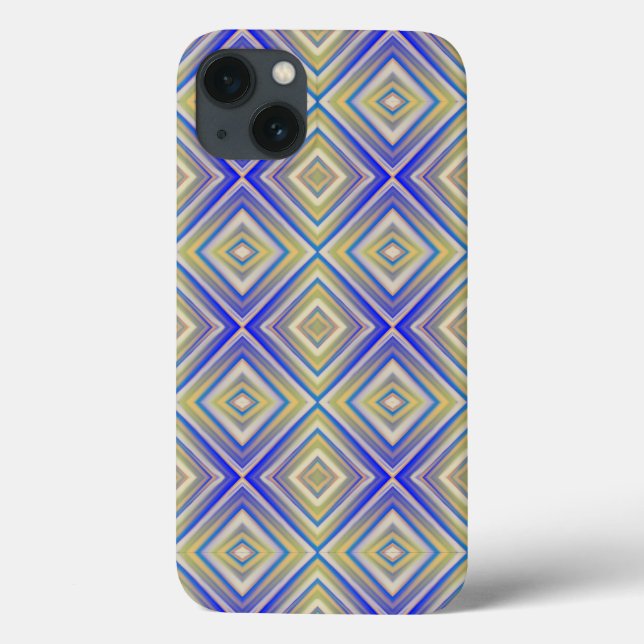 Navy Blues Alternative Diamond Pattern Case-Mate iPhone Case (Back)
