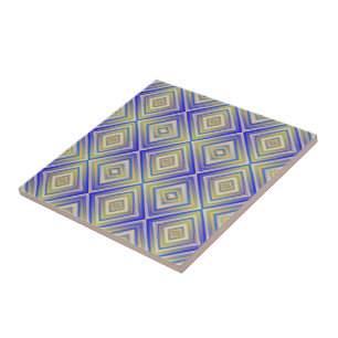 Navy Blues Alternative Diamond Pattern Ceramic Tile