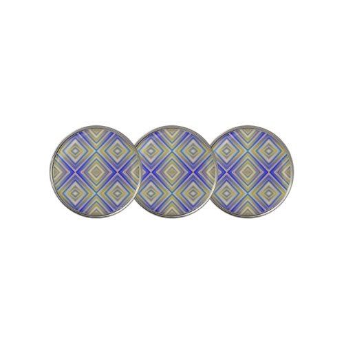 Navy Blues Alternative Diamond Pattern Golf Ball Marker